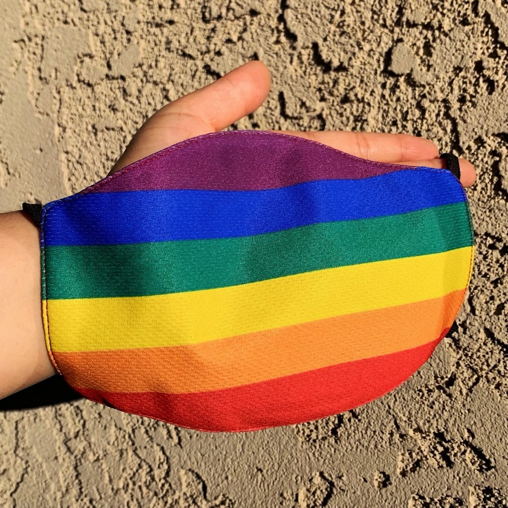 rainbow face mask 🌈